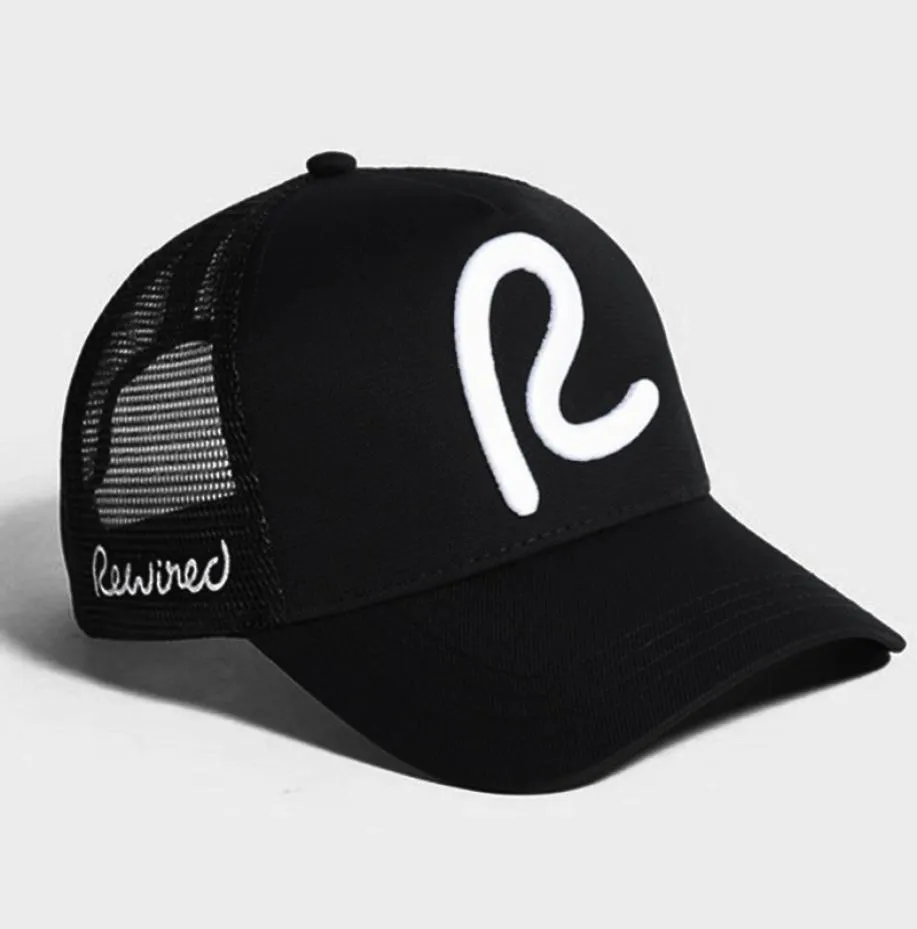 berretto da baseball ricablato uomo donna Rewired R Trucker Cap cappelli di cotone regolabili moda7522218