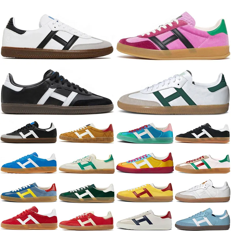 chaussures de sport og hommes femmes végétalien noir blanc gomme rose velours bleu clair vert daim jaune rouge baskets de sport de plein air