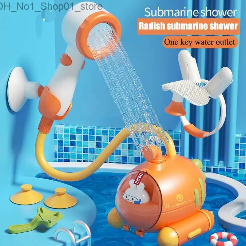 Bath Toys Baby Bath Toys dla dzieci Elektryczne podwodne podwodne dziecięce kąpiel podwodna Prysznic Spray Water Toys for Boys Girls Summer wanna