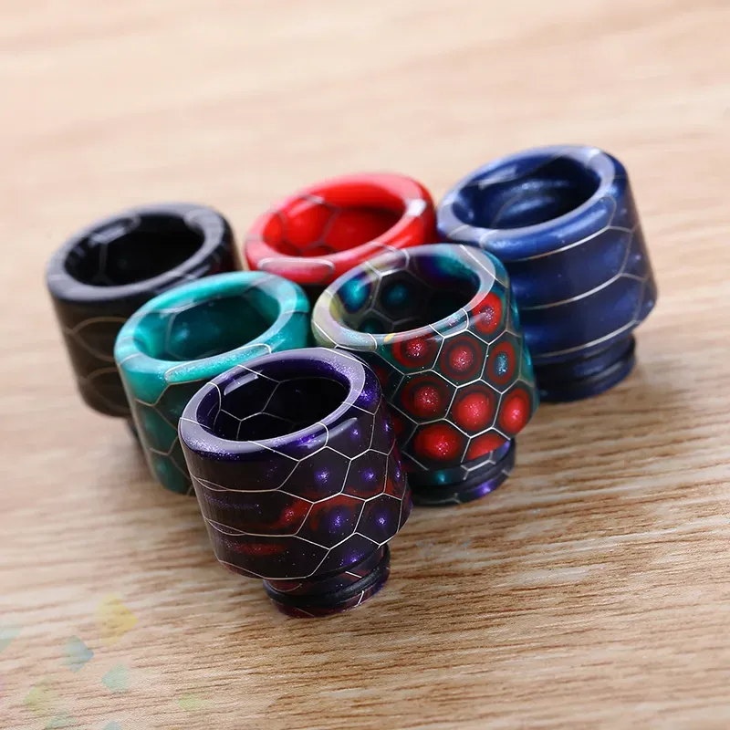 510 Cobra Drip Tip Mouthpiece Epoxy Resin Snake Skin tips With Acrylic Retail Package Smoking Accessories BJ