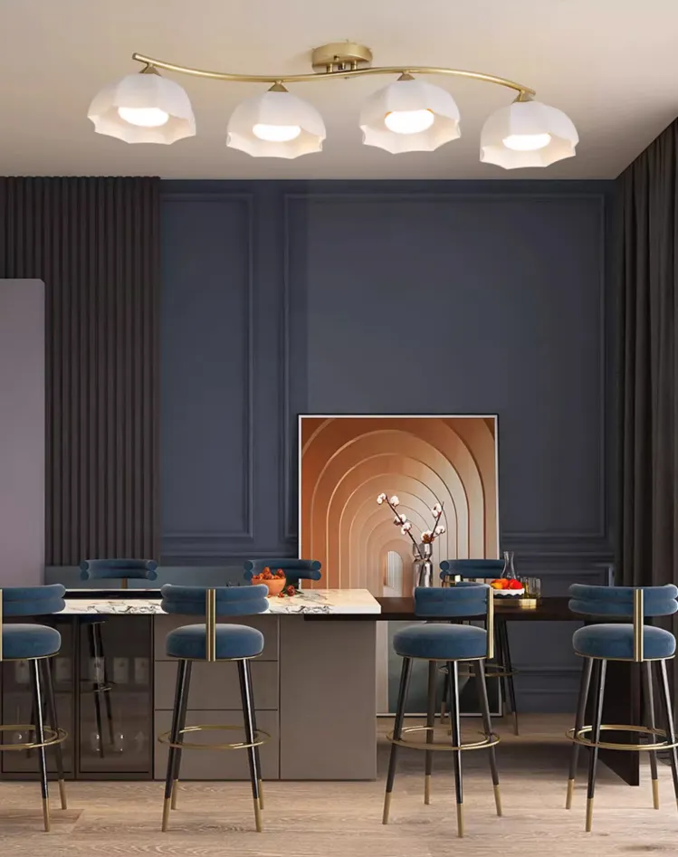 Dining Chandelier Modern Artistic Ceiling Lamp: American Art Deco Style ...
