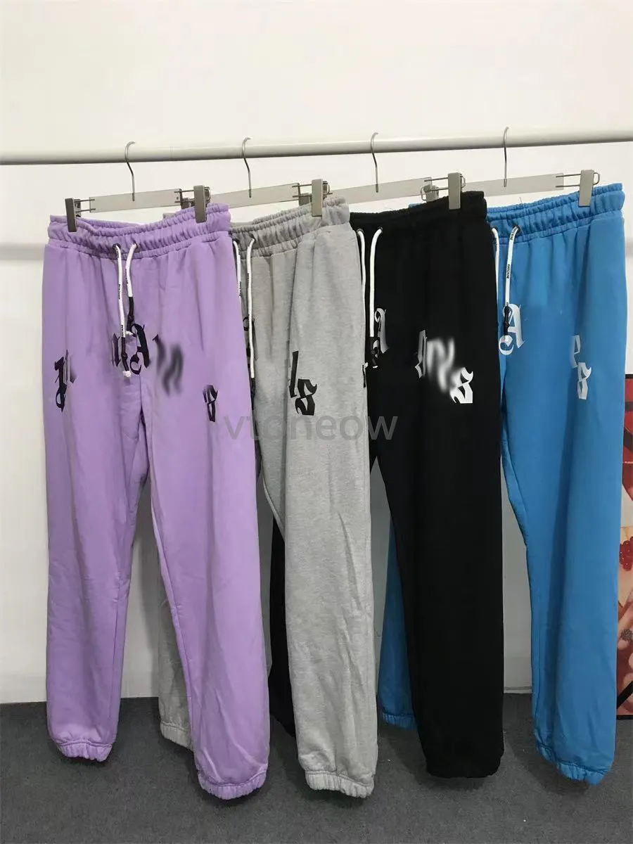 Sweatpants Designer Men Pant Women print fashion style long pants Casual mens rainbow palms jogger Stripes Drawstring angels Asian size