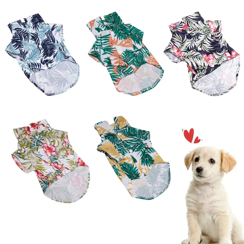 New Pet clothing beach shirt pet dog clothing Spring and summer dog supplies puppy clothes jacket dog costume dog accessories