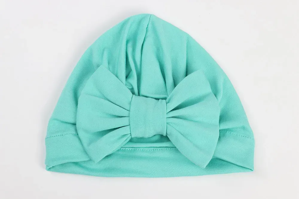 Baby Girls boys Bow Knotted hat Infant toddler bow-knot Indian Hats cotton Candy colors kids Caps C5714
