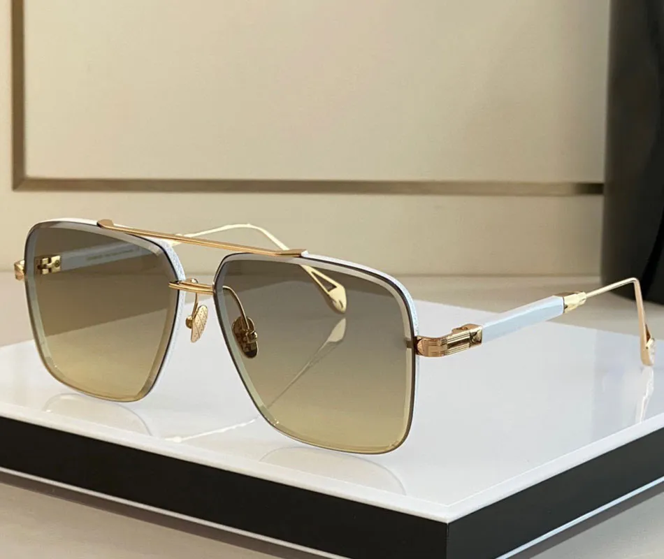 2023 Säsong Mens Luxury Brand Gen I Designer Brand Solglasögon för män Kvinnor Ny pilotmetallram Guldlinser UV400 Fashionabla solglasögon med Original Box Gen