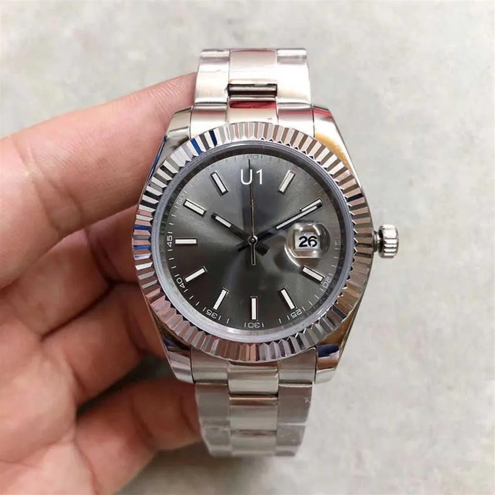 Stål mörk st9 rodium urtavla datejusted bezel titta 41mm 116333 126334 automatiska mekiska armbandsur remssapp safir glas198k