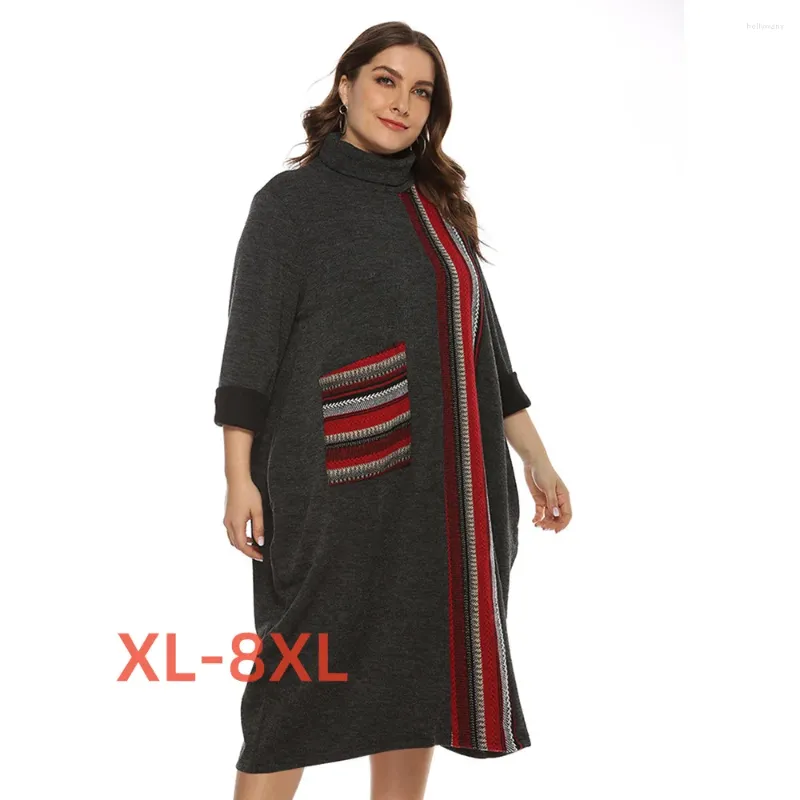 Abiti taglie forti 4xl 5xl 6xl 7xl 8xl Inverno per le donne Stampa floreale Abiti Para Mujeres Sexy Club Prom Evening