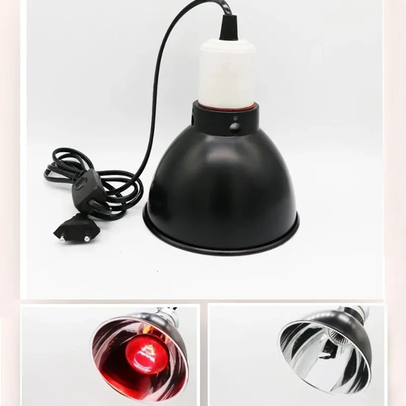 Andra hemträdgårdsreptillampor Set belysning 300W E27 100240V UVB Uppvärmningsstativ PET -glödlampa Lampskärm 231211