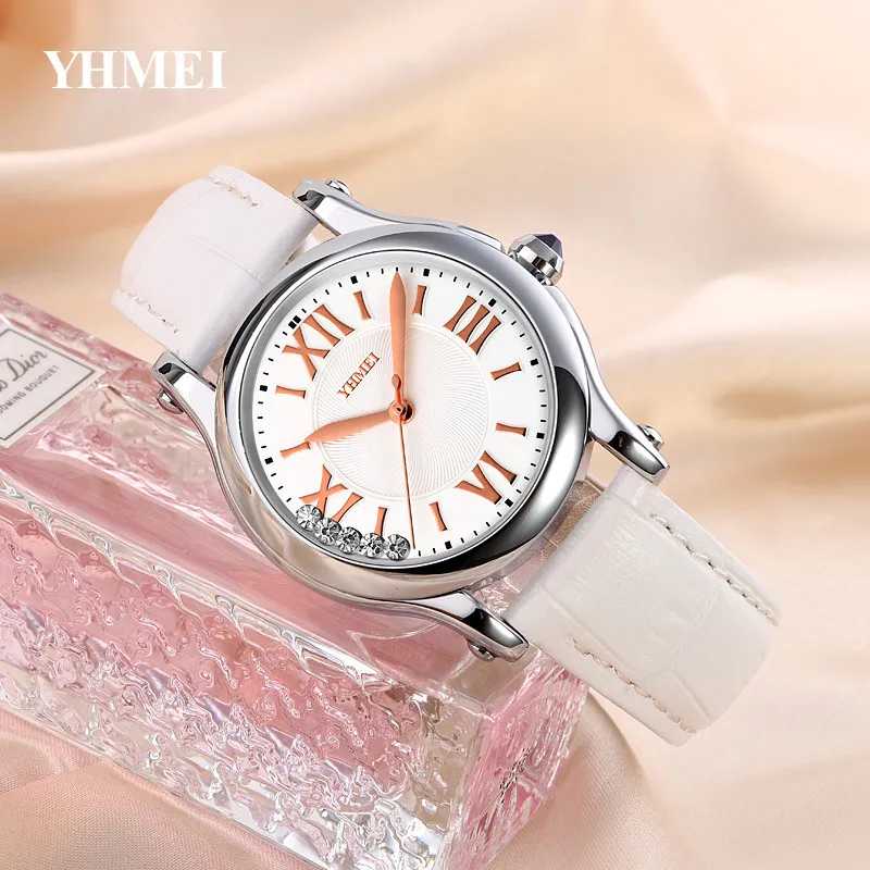 Новые женские роскошные модные часы высокого качества с бриллиантами Деловой дизайн для отдыха с кварцевым аккумулятором 36 мм часы
