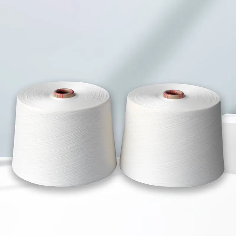 Yarn cotton white woven handmade cotton tube yarn segment dyeing air flow spinning fancy yarn