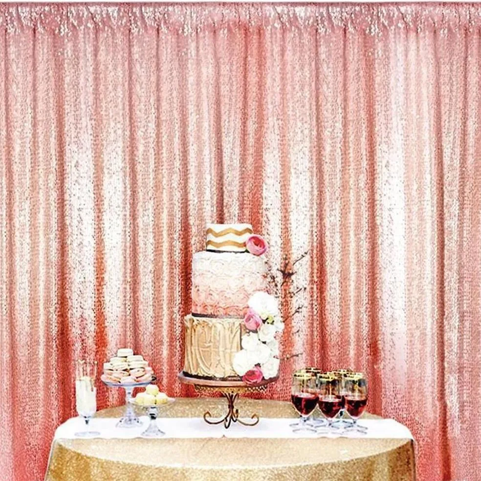 120 180cm Shimmer Sequin Restaurant Curtain Wedding Pobooth Backdrop Party Pography Background Birthday Party Supplies 3Colo288E