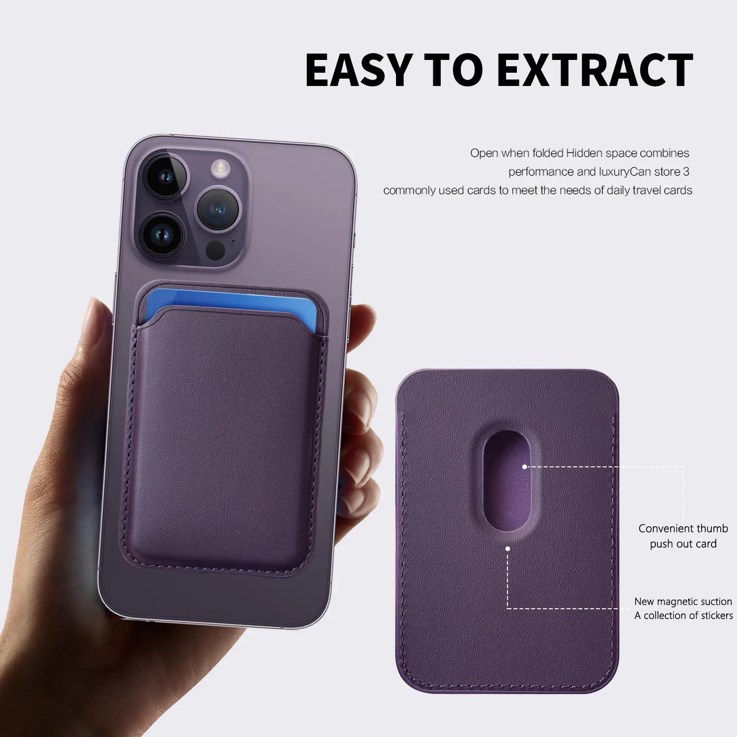 Magnetic Wallet Case Compatible Card Holder: Premium... From Exceedtech,  $9.25 | DHgate.Com