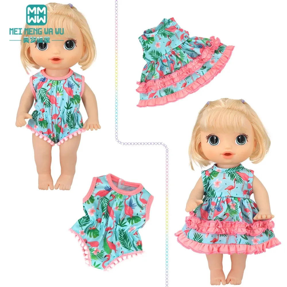Doll Accessories clothes Fashion dresses swimsuits tableware for 12 Inch 30CM Toys Crawling accessories 231212