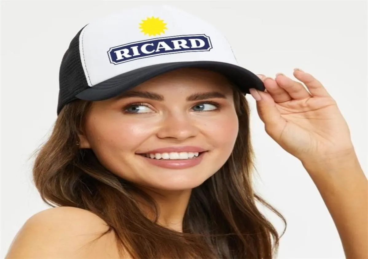 Unisex Ricard Casquette Trucker for Men Women Outdoor Sun Protection Baseball Cap Baseball Cap for Boy Girl Casual Trucker Cap 2209130931