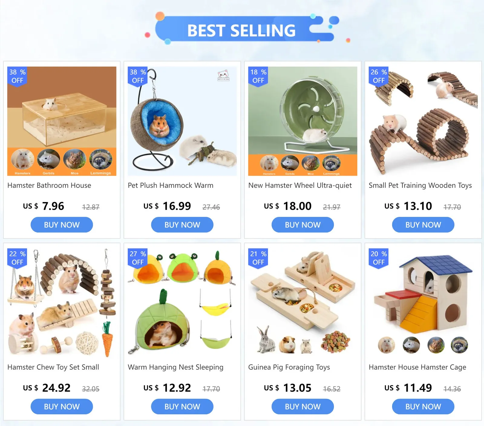 Image showcasing DHgate.com:Warm & Comfy Hamster Hammock: Plush Hanging Bed for Small ...