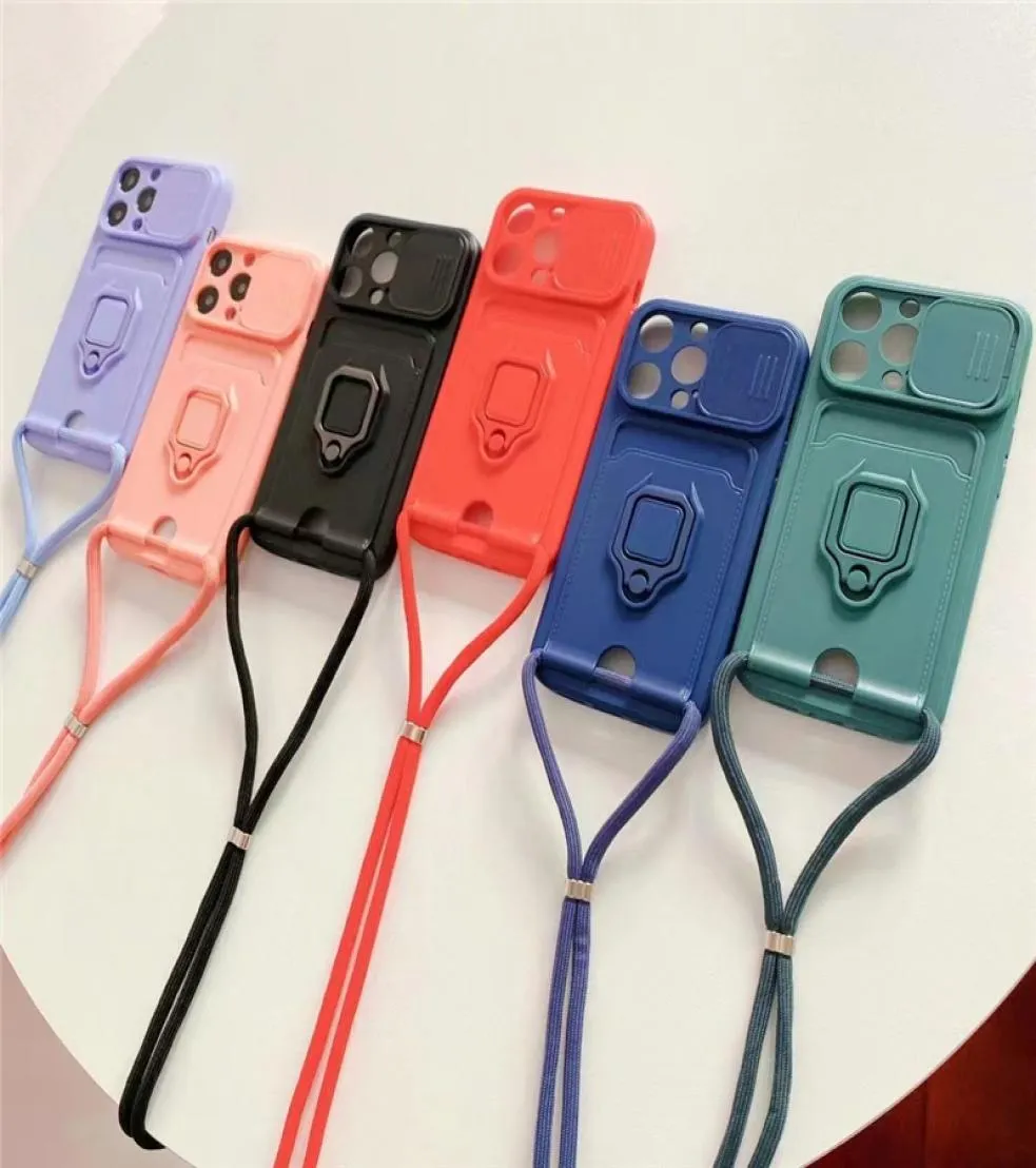 Multifunctional card hanging rope Phone Cases For Samsung S22 Plus S21 Ultra A12 A22 iPhone 13 12 11 13Promax 12Promax xr x xsmax 7919149