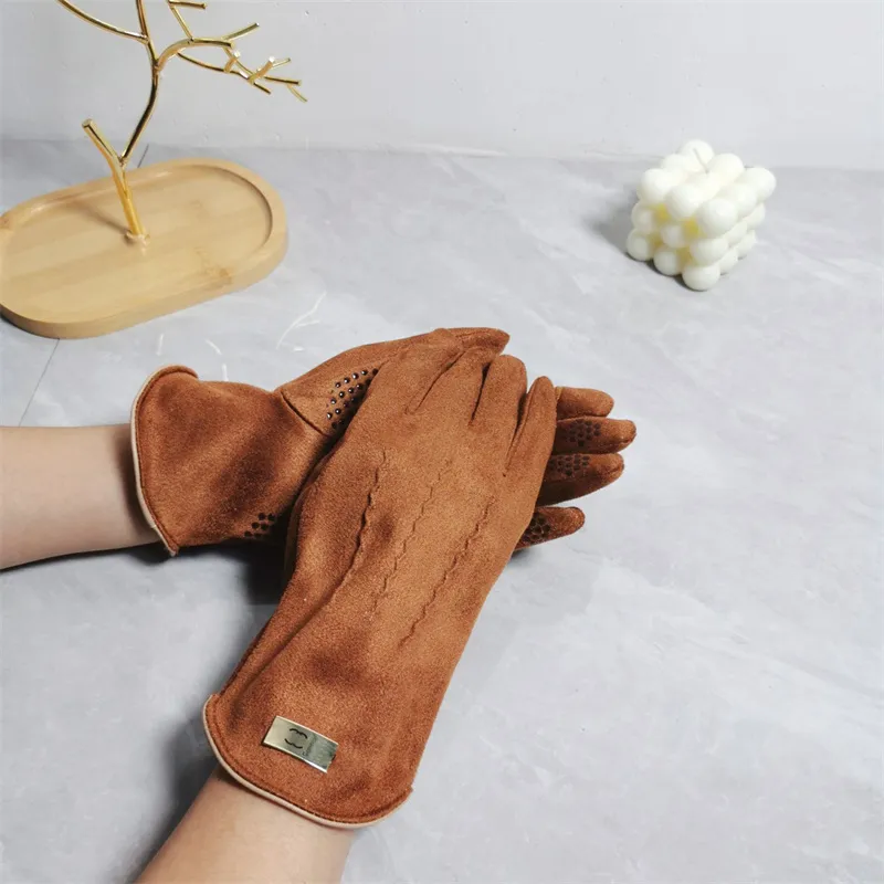 Brand Designer Gloves For Women Men Winter Fashion Mens Mitten