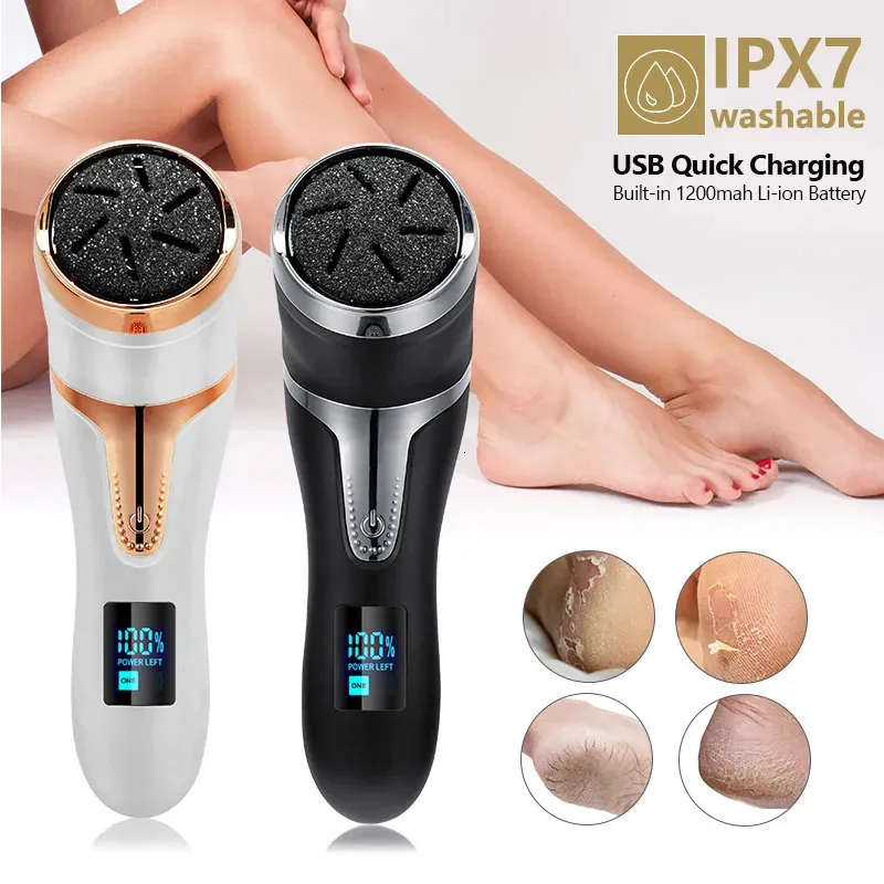 Portable Electric Vacuum Adsorption Foot Grinder Electronic Foot File  Pedicure Tools Callus Remover Feet Care Sander With 8 Pcs - Foot Care Tool  - AliExpress