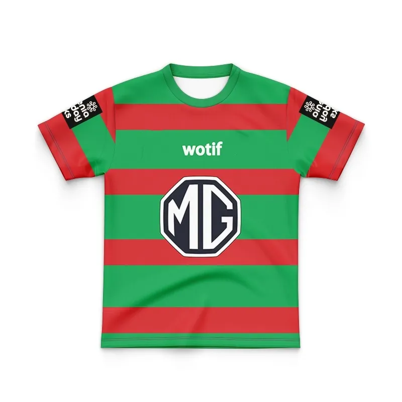 Maillot de Rugby pour enfants, t-shirt pour enfants, 23 et 24, Manly Sea Eagles, Rabbitohs, pour garçons et filles, à la maison, en plein air, 2023, 2024