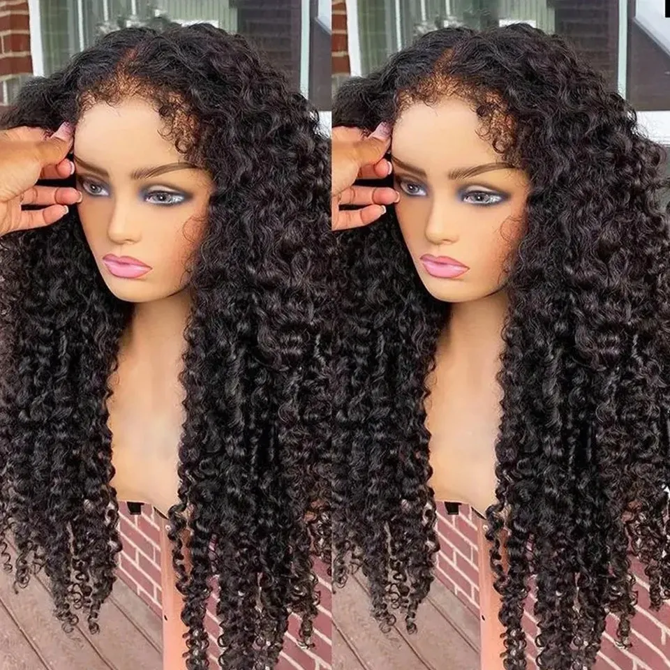 Kinky Edges Curly Baby Kinky Human Hair Wigs 360 Full Natural HD Lace Frontal For Black Women Pre Plucked 150 Density From Echoli2013 85.93 DHgate.Com