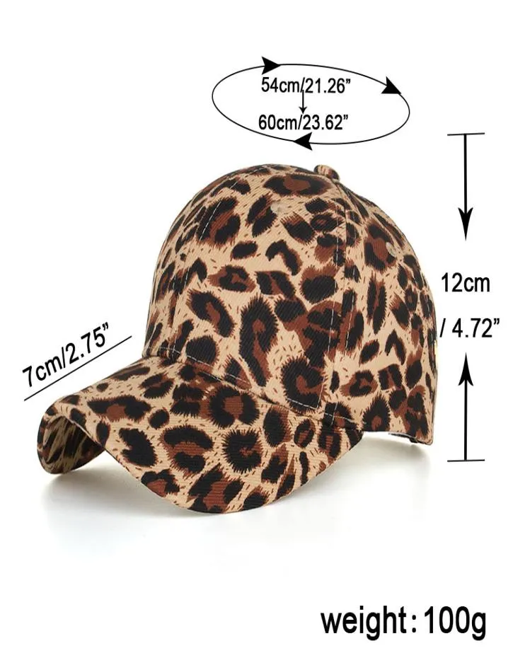 Joymay Beyzbol Kapakları Kadınlar için 2019 Yeni Varış Bahar Moda Eğlence Stili Leopard Snapback Unisex Sport Açık Beyzbol Kapağı B59588278