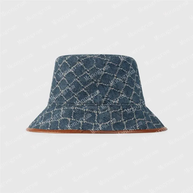 2023 bucket hat baseball cap fitted hats icon hats beige double letters blue denim Mens Womens Beanie Casquettes fisherman with bo249t