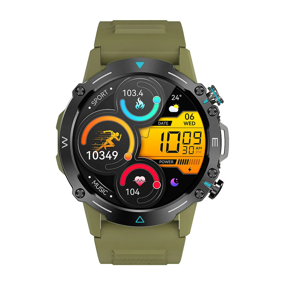 Colmi M42 SmartWatch 1.43 '' AMOLED Display 100 Sportlägen Voice Calling Smart Watch Men Women Military Grade Toughness Watch