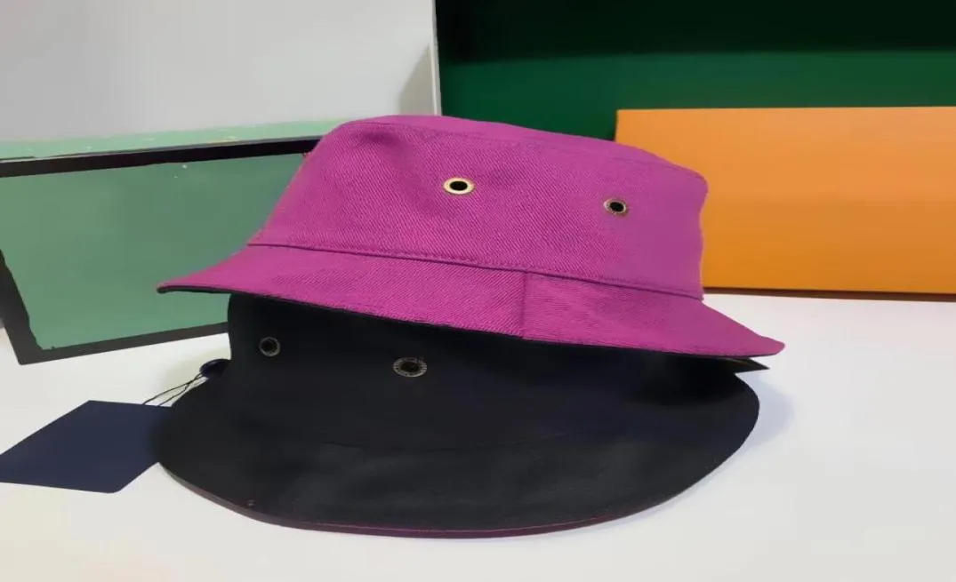 Dubbel bokstäver Herrkvinnor Designer Bucket Hat For Men Women Designers Sunhat Fashion Sun Hats Black Luxury Baseball Cap Ball Caps6007643