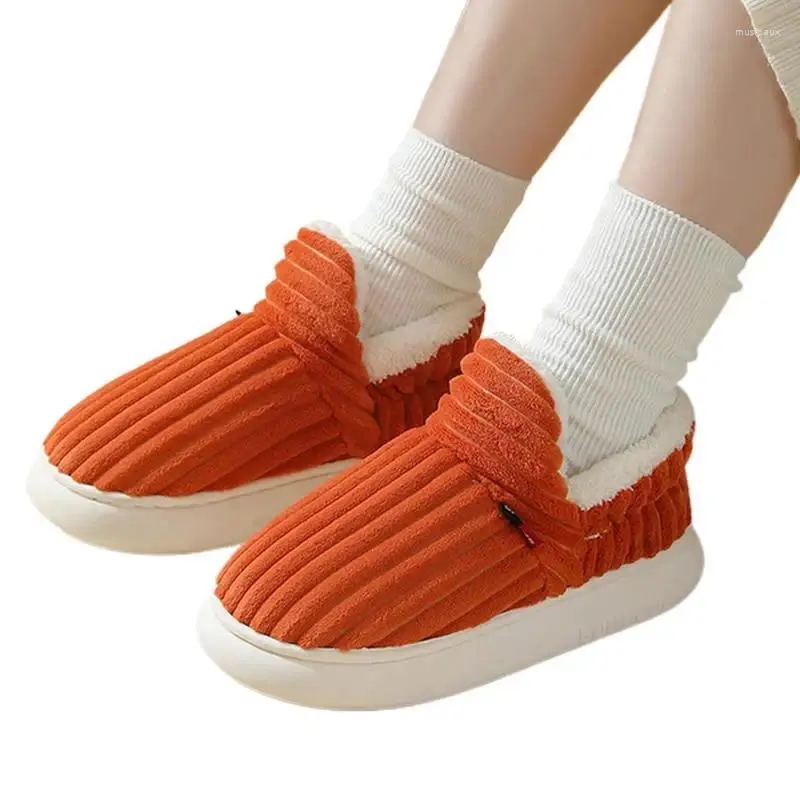 Slippers Women's Anti-Skid Scuff Slides With Orthopedic Soles Comfortable Indoor Outdoor Slip-On Winter Fuzzy House