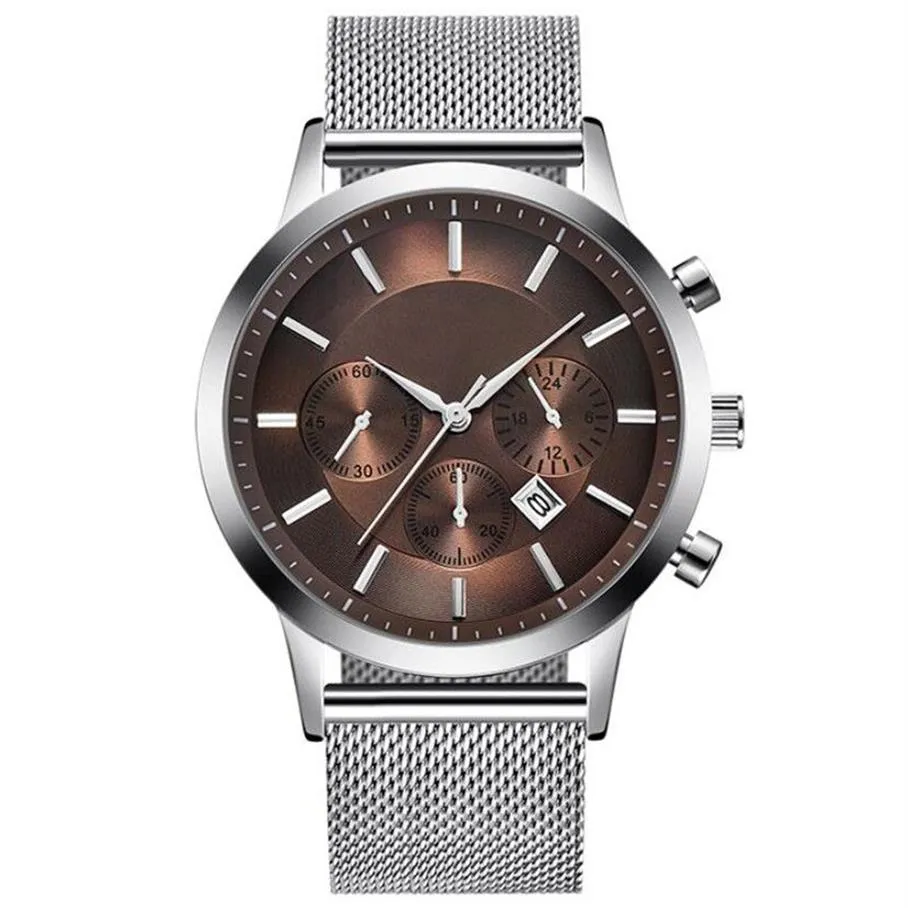Bestverkopende herenhorloges luxe automerk heren zakelijk horloge waterdicht maserat quartz horloge automatische datum montre de luxe go256P