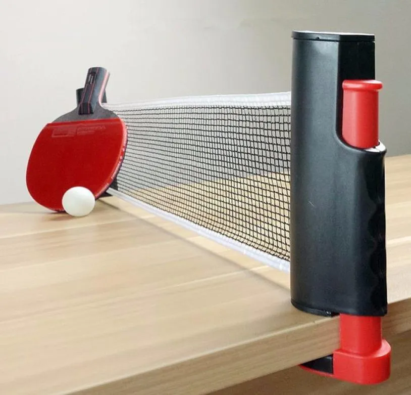 طاولة تنس الجدول القابلة للسحب المحمولة طاولة صافية استبدال مجموعة Ping Pong Play ABS البلاستيك الشبكية القوية Net3843297