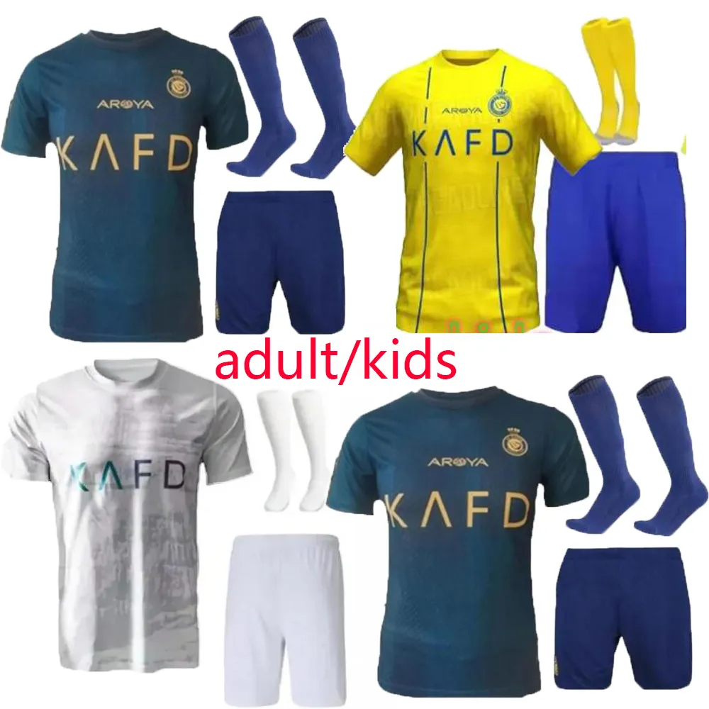 23/24 NEYMAR JR Al Nassr FC Ronaldo soccer Jerseys Men Kids KitAl Hilal Saudi uniform CR7 boys Football shiirt BENZEMA Fans jersey 2023 2024 Saudi Arabia