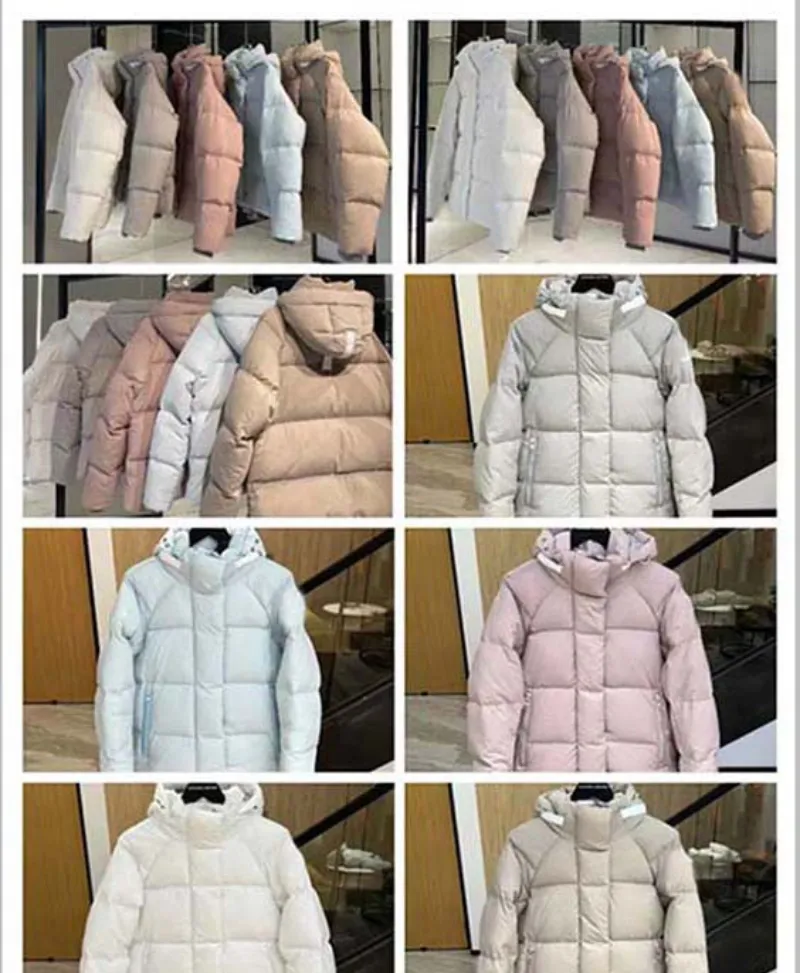 Marque des femmes à la baisse avec une capsule d'étiquette blanche coucher en manteau canadien passé Canadian Series épais manteau hiver