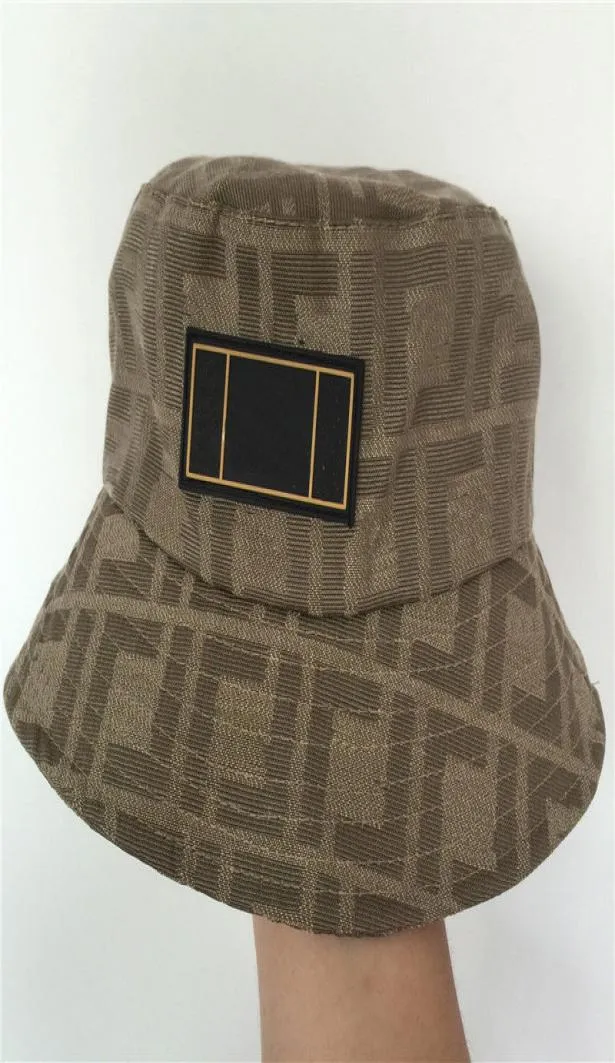 Double F Bucket Hat Letter Canvas Sun Shading Retro Fashion Men039s och Women039S Classic Fisherman Hat8542308