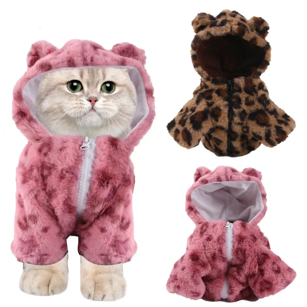 Kattenkostuums Luipaardprint Kattenkleding Hondenkleding Huisdierkleding Mode Aankleden Dierbenodigdheden Accessoires voor huisdieren Kattenkostuum Kittenkleding 231212