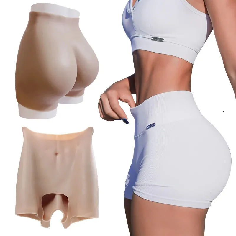 Forma de mama feminino silicone falso nádegas e quadris shapewear sexy realista bums calcinha para mulher bundas realçador almofadas roupa interior plus size 231211