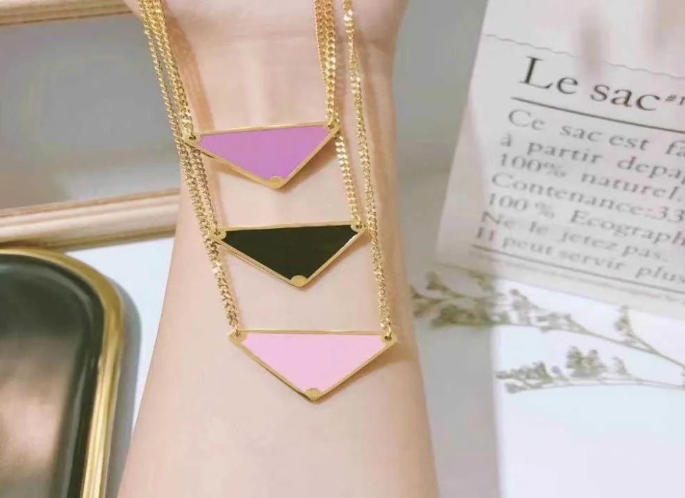 2022 luxurys Pendant Necklaces Fashion for Man Woman 48cm Inverted triangle designers brand Jewelry mens womens Highly Qualit4640994