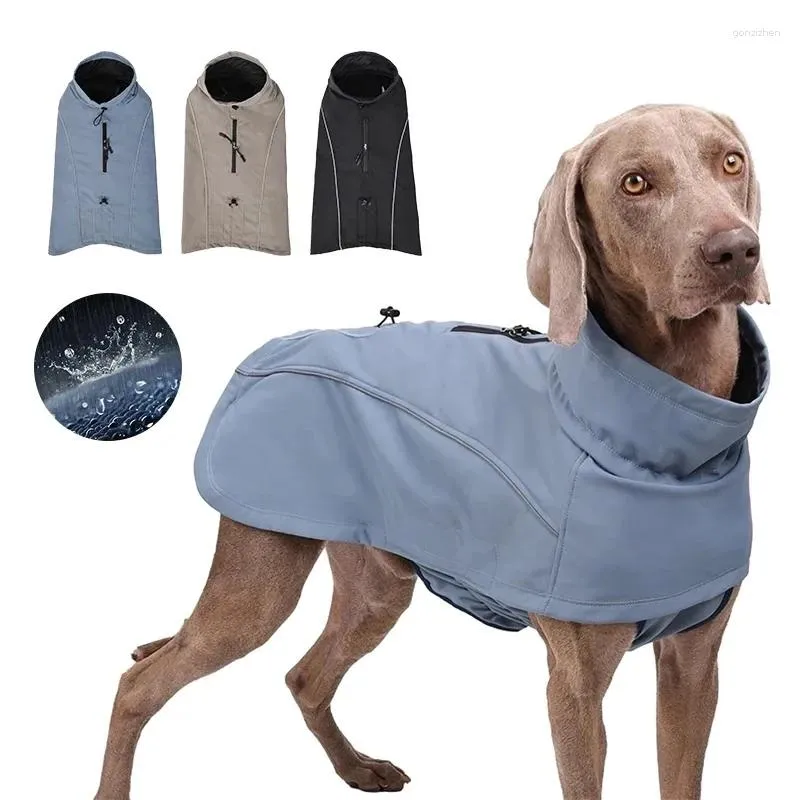 Vestuário para cães XS-3XL Jaqueta para animais de estimação Roupas Casaco de algodão à prova d'água Quente Espessado Roupas Ao ar livre Macio Doberman Weimar Cães Traje