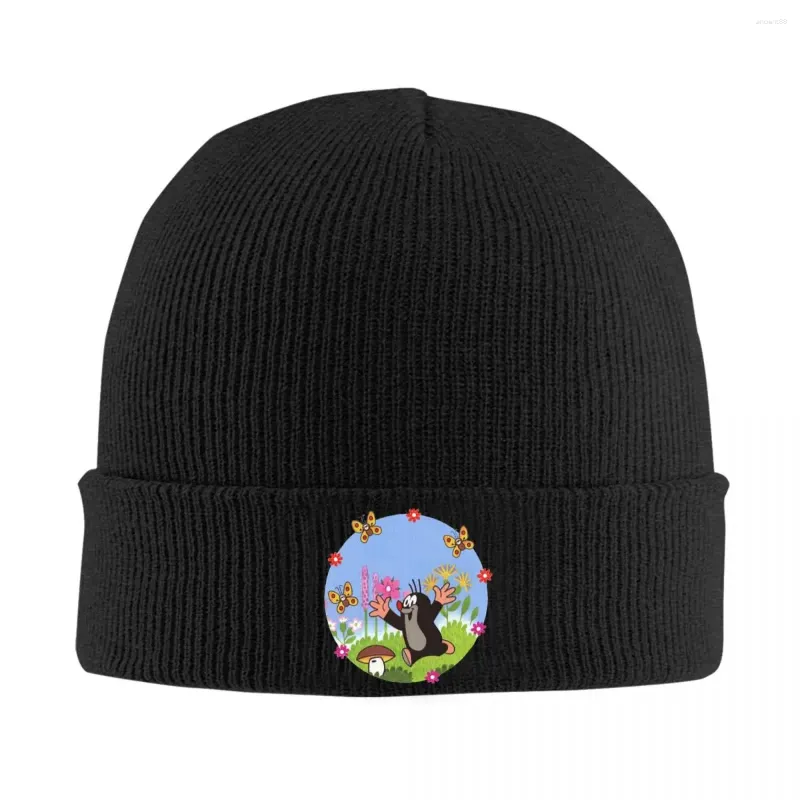 Baretten De Kleine Mol Krtek Leuke Gebreide Muts Beanie Winter Hoeden Warme Straat Maulwurf Cartoon Cap Voor Mannen Vrouwen