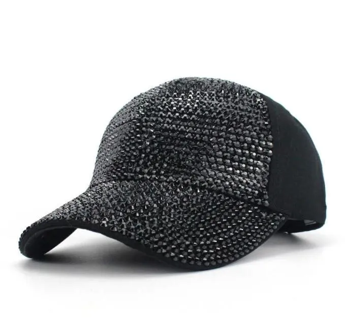 Casquette de baseball fille strass coloré diamant enfants casquette snapback printemps été chapeau noir pour garçon bébé enfant 38 ans os X9374066