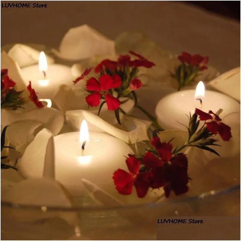 Candele Candele 20 Pz Romantico Galleggiante Forniture per feste di matrimonio Decorazione Decorazioni per la casa Fai da te 230614 Consegna a goccia Decorazioni per la casa Giardino di casa Dhcyi