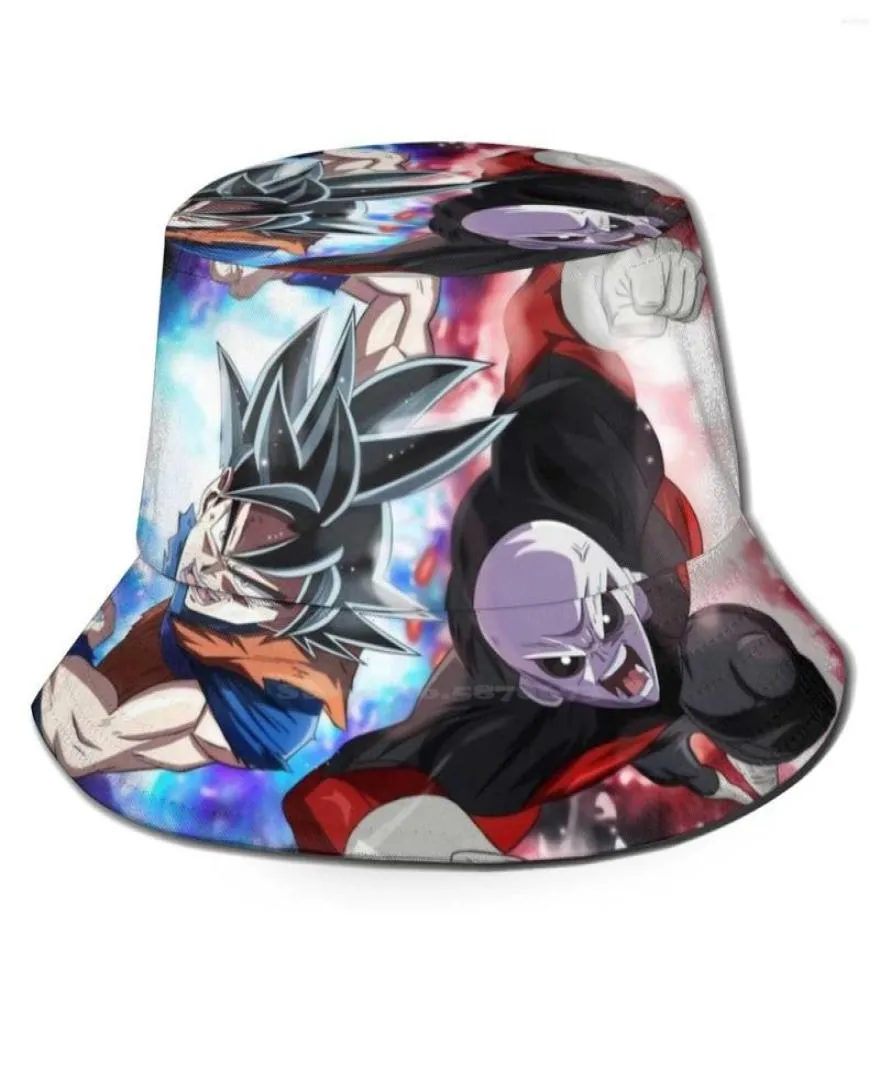 Berets Super Uv Protection Foldable Bucket Hats Women Men Dbz Db Dbs Goku Jiren Songoku Manga Animates Z Superbroly Broly Jirenvsg2565998