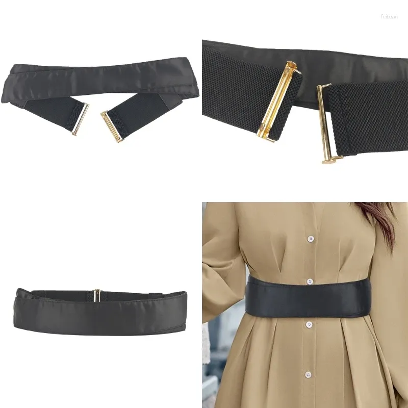 Belts Elastic Waist Belt For Women Ladies Dress Corset Fashion Female Stretch Strap With Alloy Buckle Prom Party Wholesale