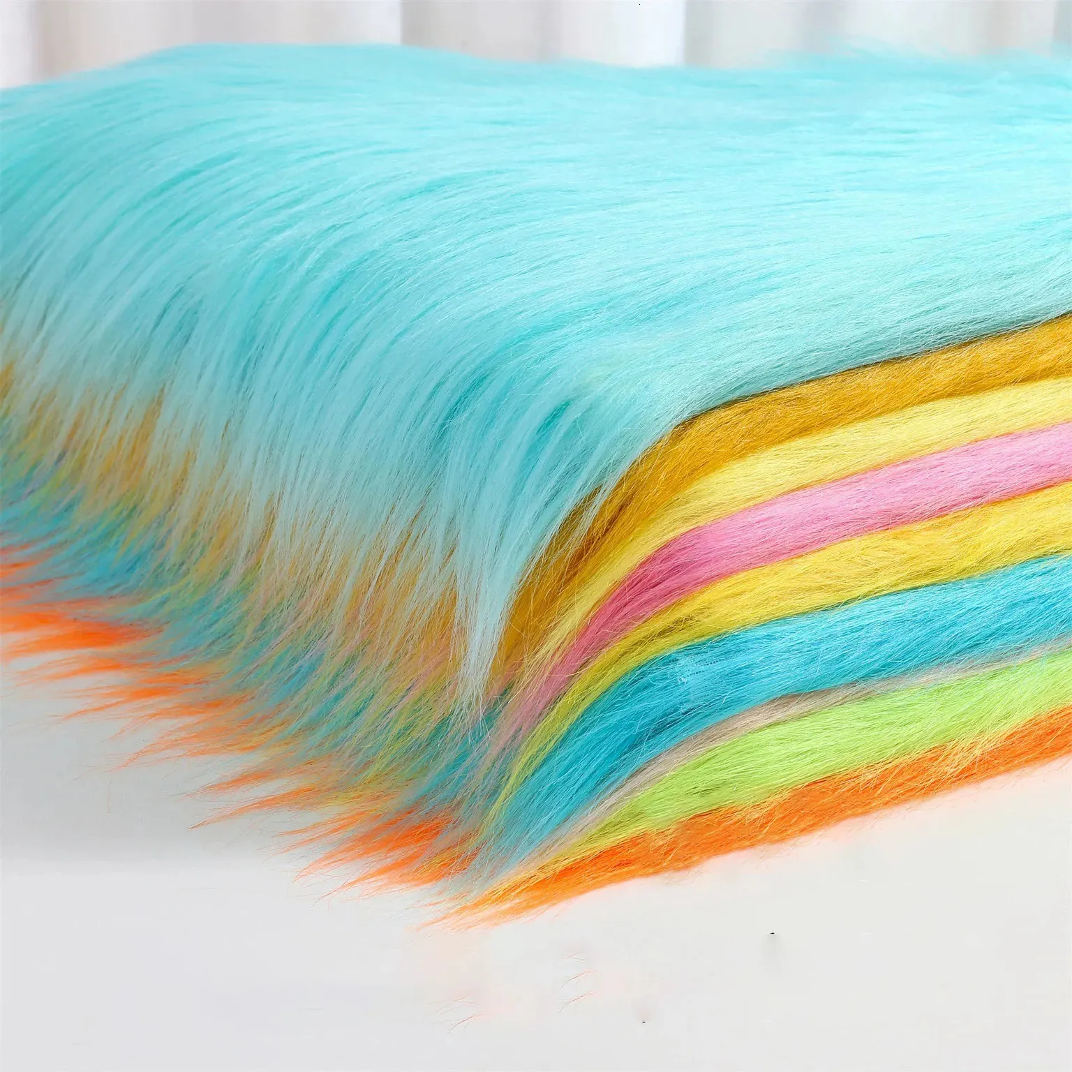 Fabric and Sewing 50180cm Long Rabbit Faux Fur For Patchwork Material Garment Diy Home Decoration 600gm 231212