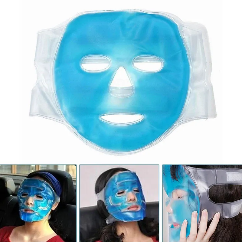 Eye Massager Skin Care Tool Firming Spa Ice Pack Cooling PVC Sleep Mask Face Relieve trötthet Anti Wrinkle Gel 231211