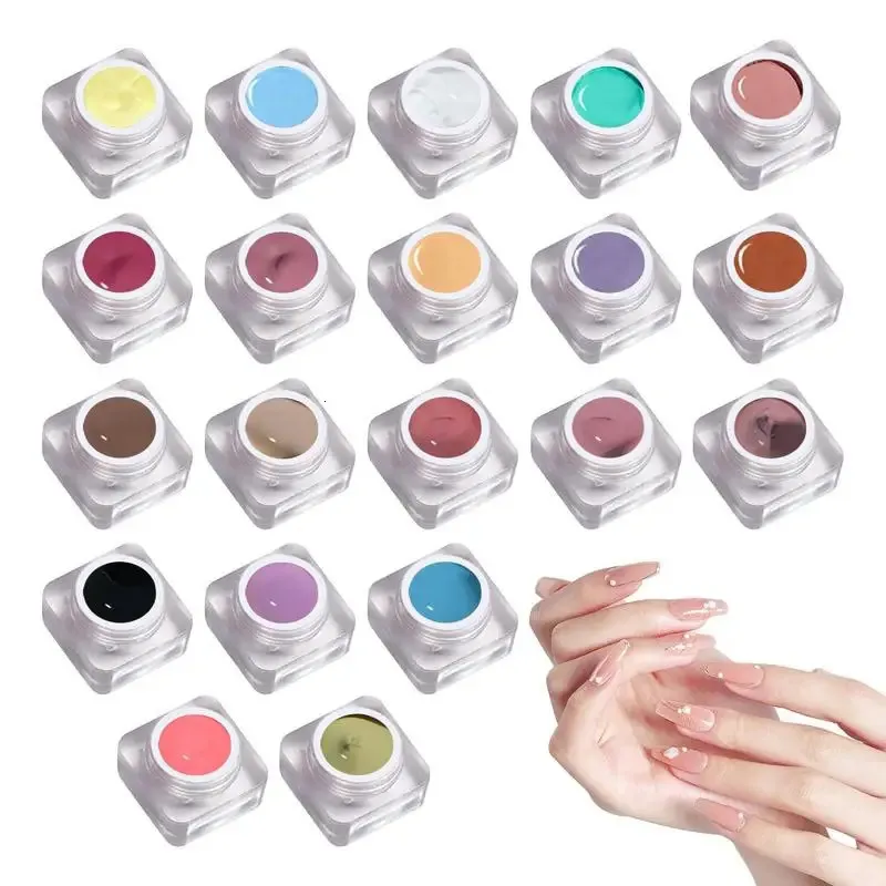 Vernis à ongles Gel peinture pour ongles Art ensemble 20 couleurs araignée peinture Design 231211