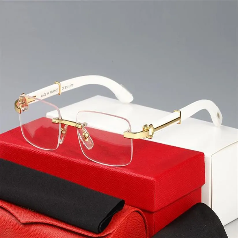 Nouvelles lunettes de soleil en bois pour hommes Buffle en bois blanc lunettes de corne de la marque Bambou Bamboo Glasse de soleil OCULOS LUNETTES DE 2361