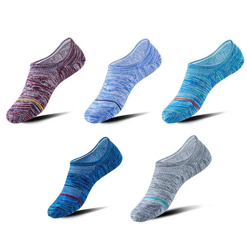 3 Pairs Socks Shipment Male Summer Breathable Mesh Off With Silica Gel Japanese Antiskid Invisible Socks Bike Cycling Climbing