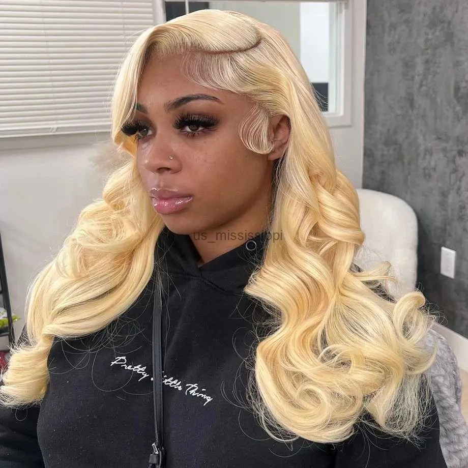 Synthetic Wigs 613 Hd Lace Frontal Wig 13x6 Body Wave Lace Front Wig 30 Inch Honey Blonde Lace Front Wig Hair 13x4 Hair Wigs NnekaL240124