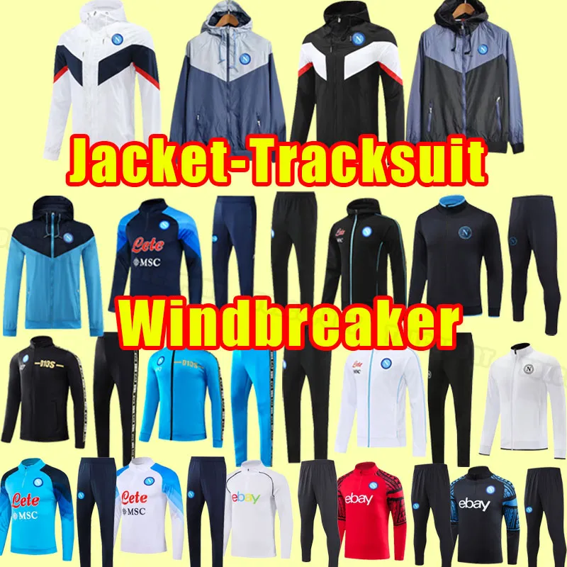 23 24 Napoli Soccer Tracksuits Osimhen Insigne 2023 Naples Maglia Mertens Verdi Milik Men Tracksuit Hoodies Jacka Långärmad byxa vindbrytare långärmad